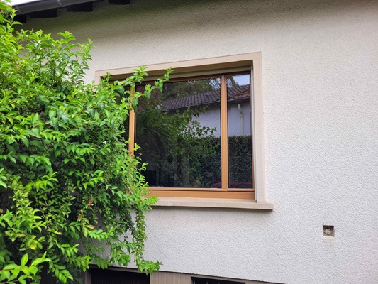 Restaurierte Holzfenster
